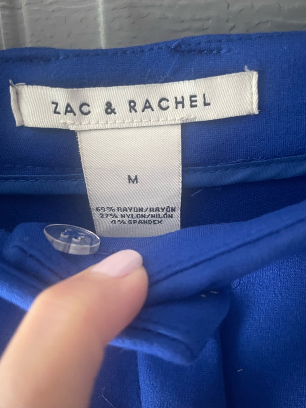 Zac & Rachel Cobalt Blue Medium Wide-Leg Pant - Picture 6 of 6